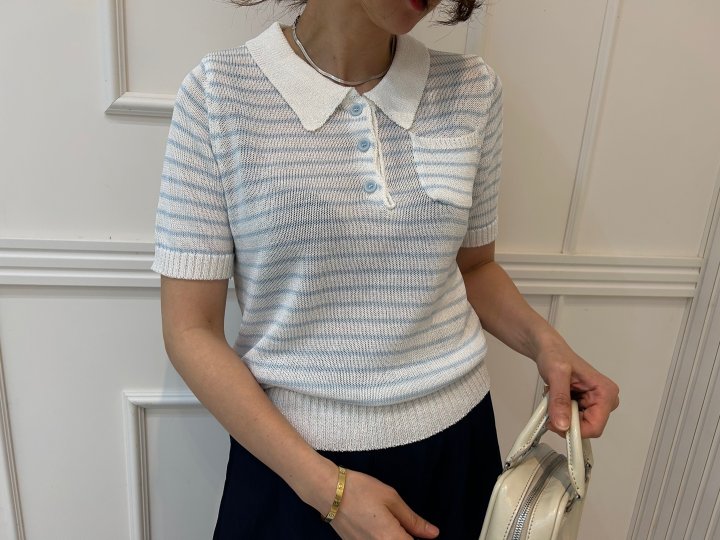 Pearls room - Korean Women Fashion - #momslook - Loopy Short Knit - 8