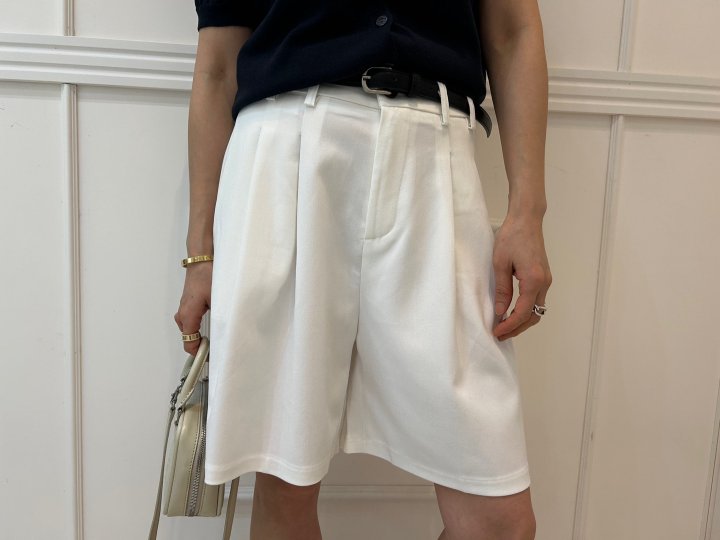 Pearls room - Korean Women Fashion - #momslook - Stretch Pintuck Pants - 4