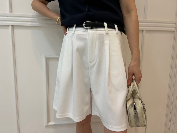 Pearls room - Korean Women Fashion - #momslook - Stretch Pintuck Pants - 5