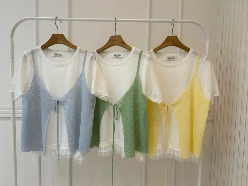 Pearls room - Korean Women Fashion - #momslook - Layered Vest Knit - 12