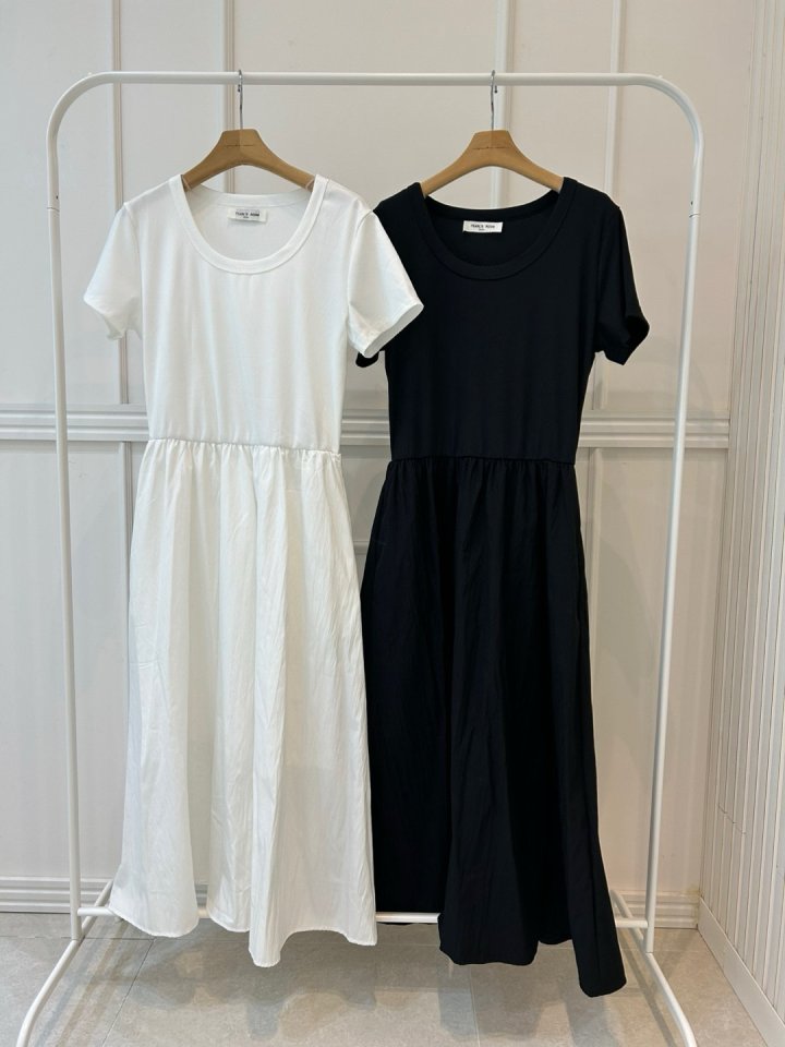 Pearls room - Korean Women Fashion - #momslook - Plain One-piece - 11