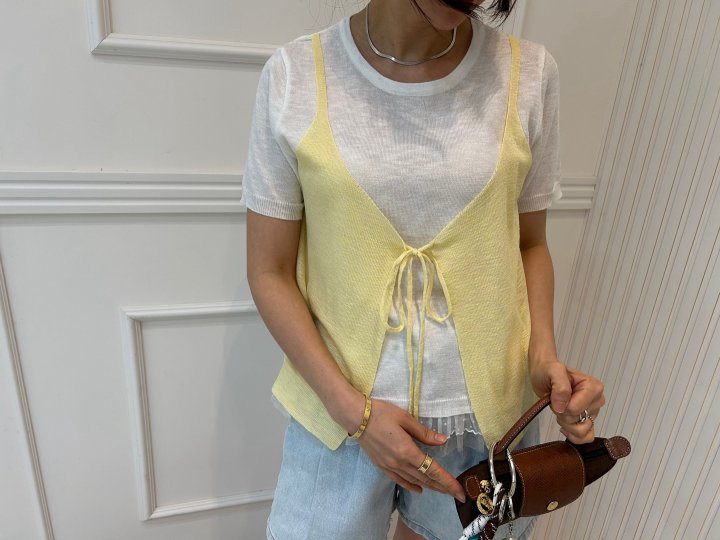 Pearls room - Korean Women Fashion - #thelittlethings - Layered Vest Knit - 9