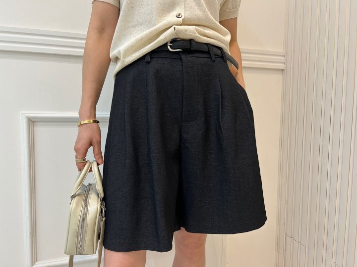 Pearls room - Korean Women Fashion - #vintageinspired - Stretch Pintuck Pants - 7