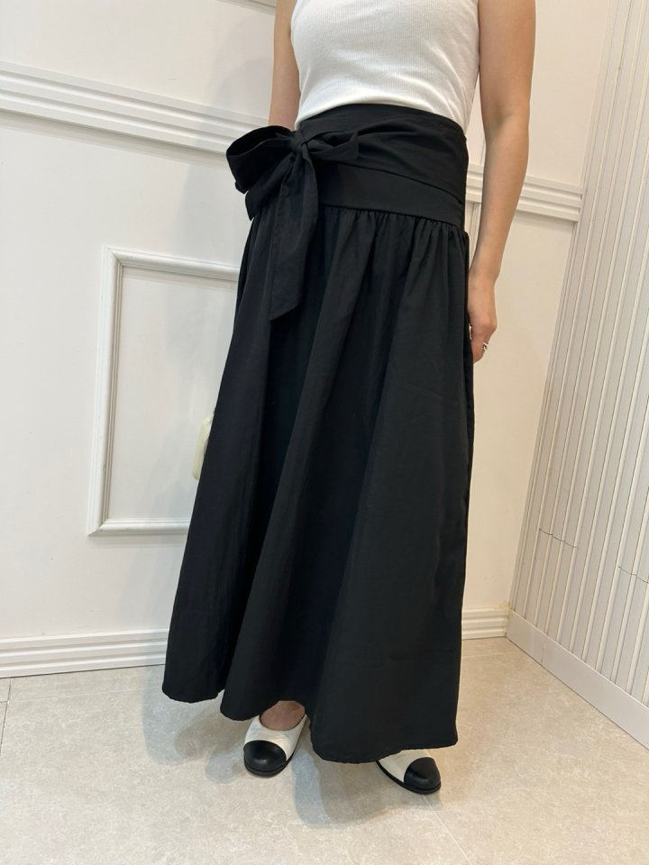 Pearls room - Korean Women Fashion - #womensfashion - Ribbon Smocked Skirt - 9