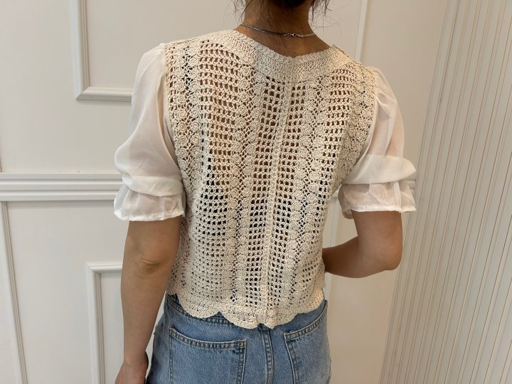 Pearls room - Korean Women Fashion - #womensfashion - Embroidered Blouse - 11