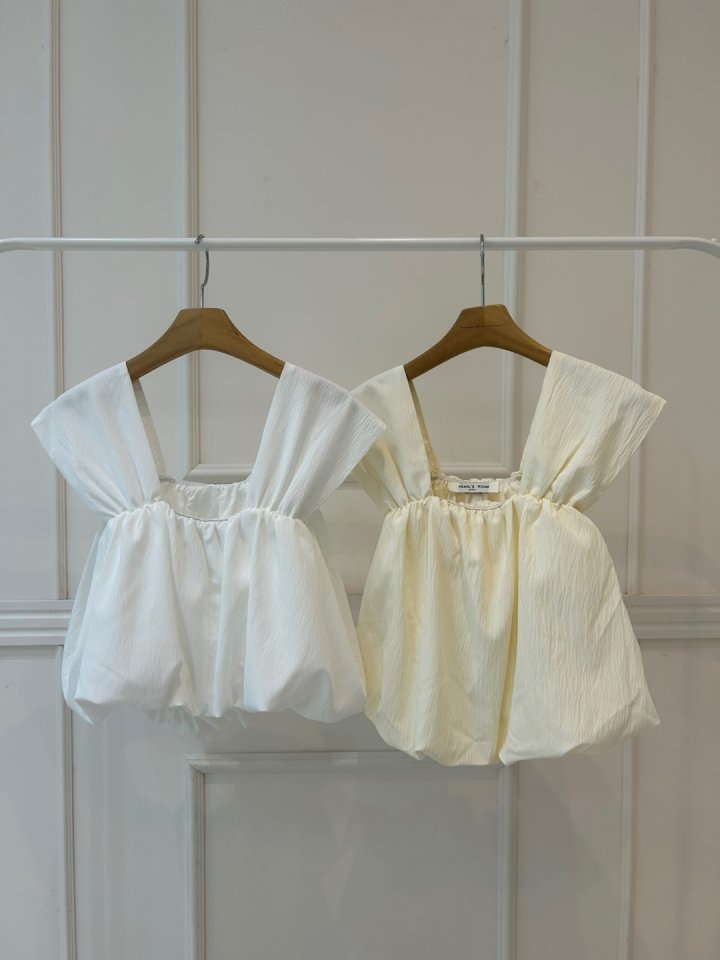 Pearls room - Korean Women Fashion - #womensfashion - Balloon Sleeveless Blouse - 12