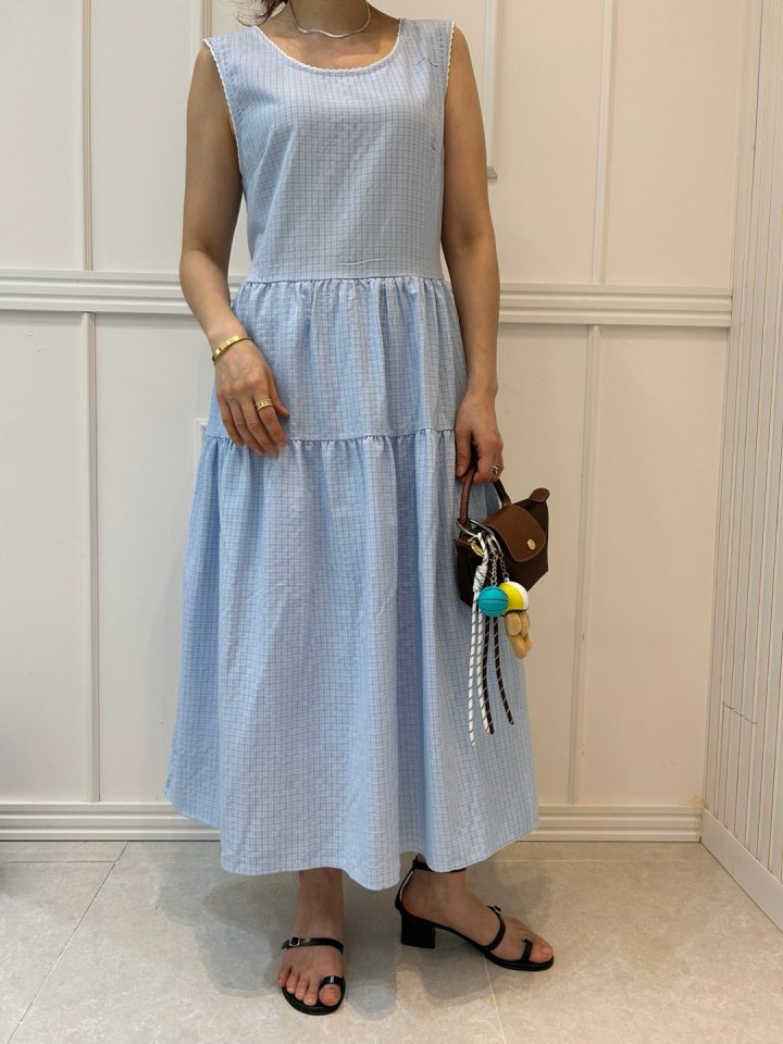 Pearls room - Korean Women Fashion - #womensfashion - Selly Lace Strap One-piece - 2
