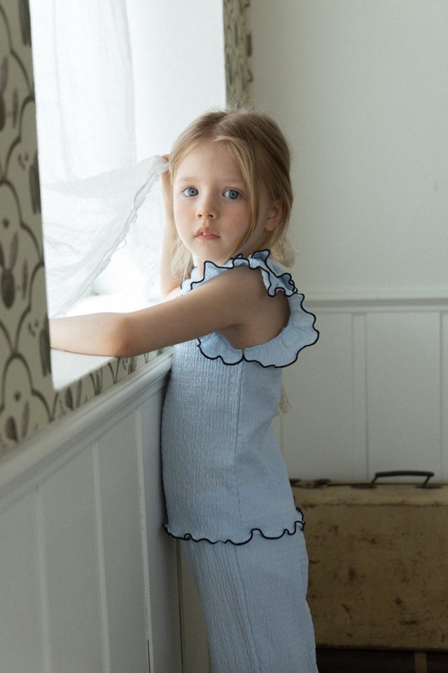 Perrobebe - Korean Children Fashion - #designkidswear - Neige Pleats Set-up