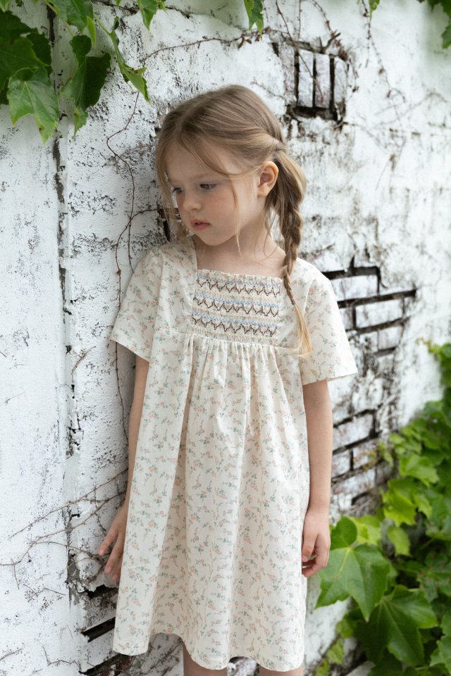 Perrobebe - Korean Children Fashion - #magicofchildhood - Deborah Smock One-piece - 6