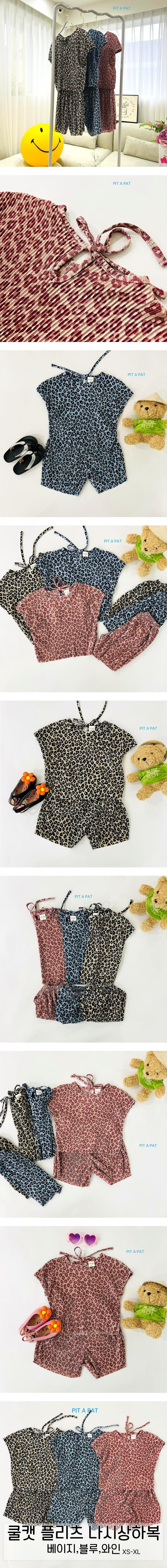 Pitapat - Korean Children Fashion - #kidsshorts - Cool Cat Pleated Sleeveless Set