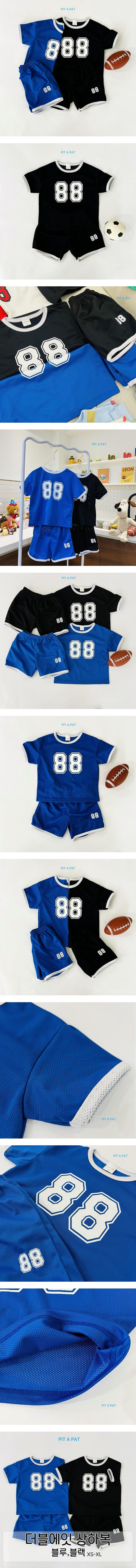 Pitapat - Korean Children Fashion - #littlefashionista - Double Eight Top Bottom Set