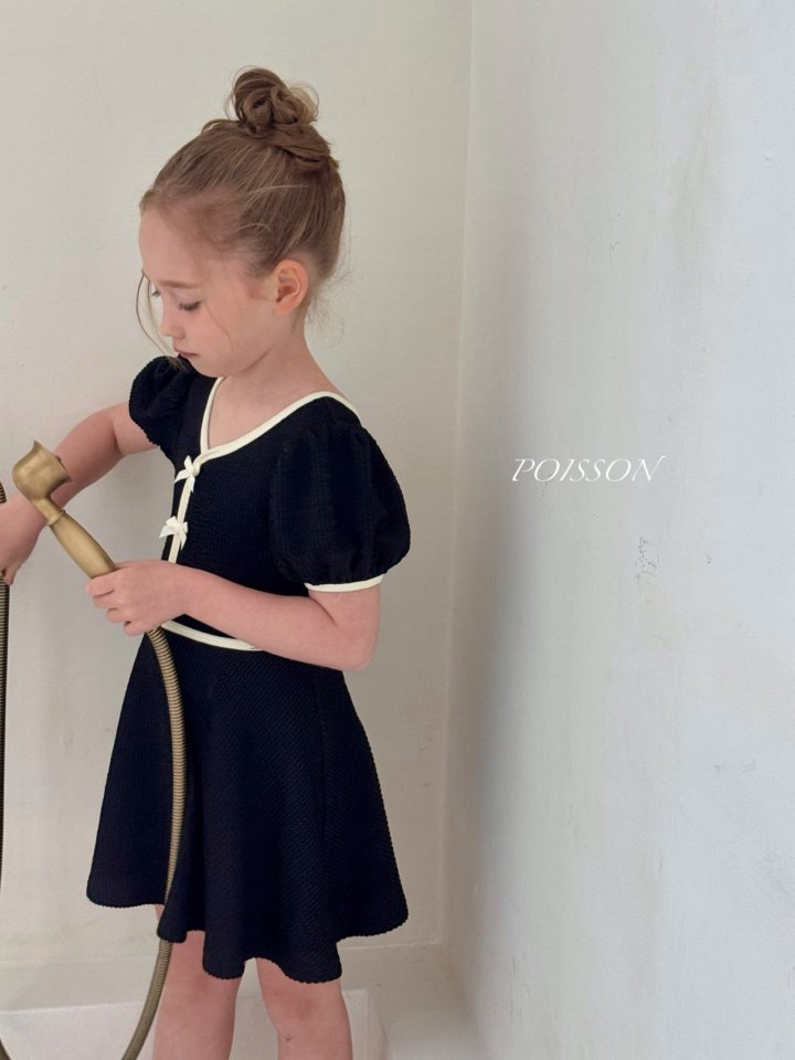 Poisson - Korean Children Fashion - #littlefashionista - Mellow Ribbon Swimsuit - 6