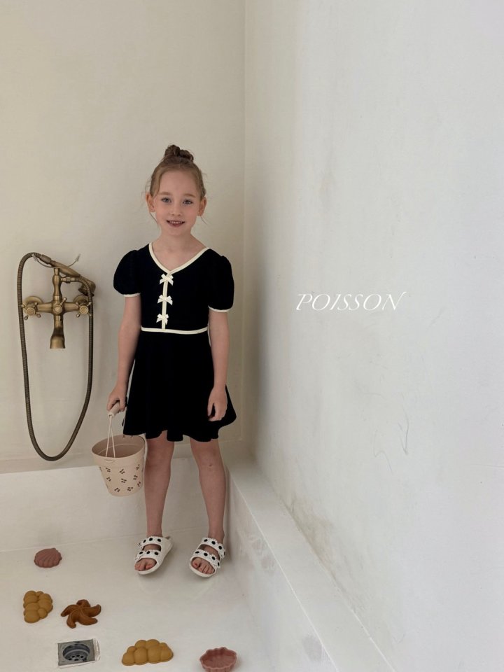 Poisson - Korean Children Fashion - #magicofchildhood - Mellow Ribbon Swimsuit - 7