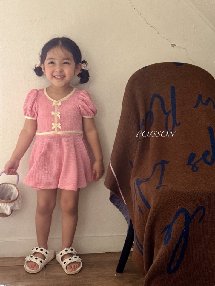 Poisson - Korean Children Fashion - #stylishchildhood - Mellow Ribbon Swimsuit - 12