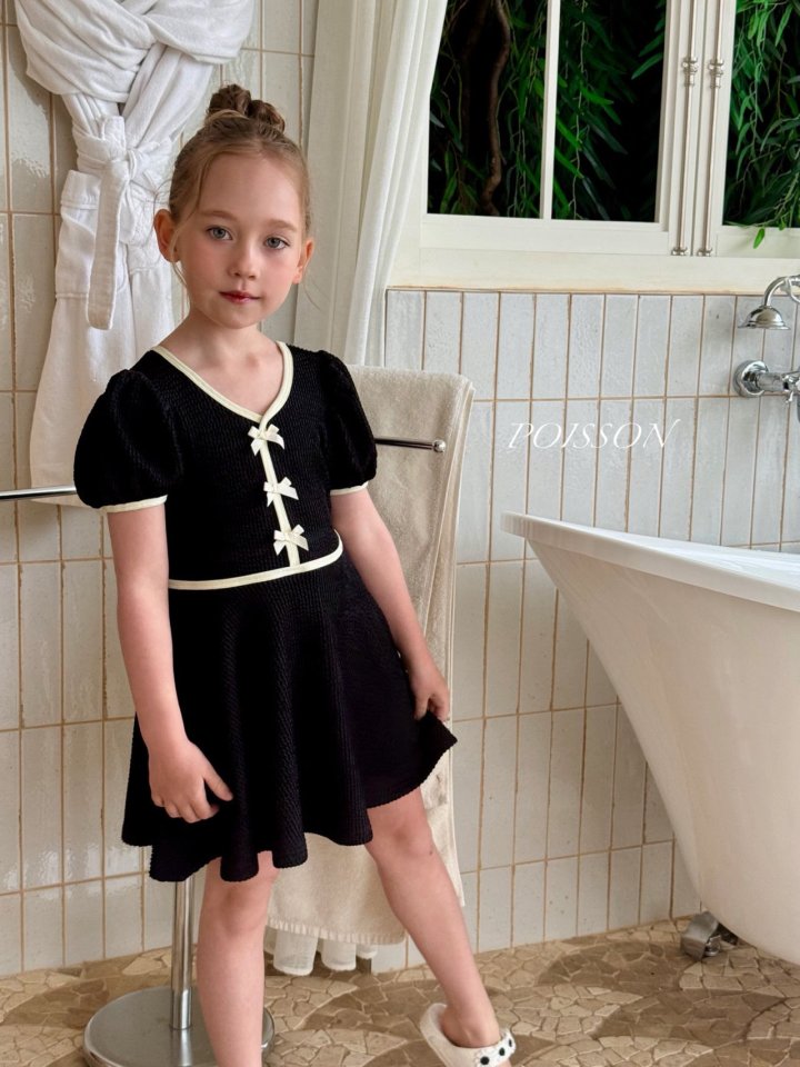 Poisson - Korean Children Fashion - #todddlerfashion - Mellow Ribbon Swimsuit - 10