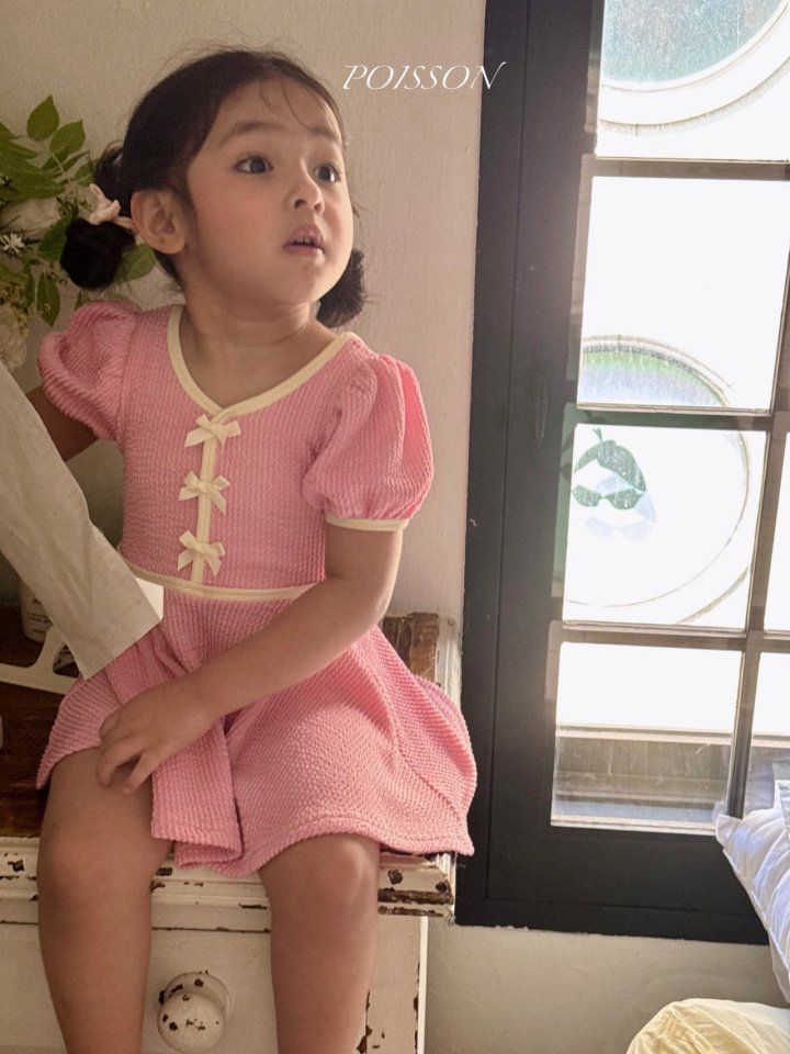 Poisson - Korean Children Fashion - #toddlerclothing - Mellow Ribbon Swimsuit - 11