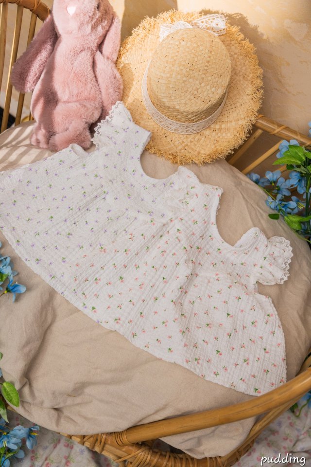 Pudding - Korean Children Fashion - #childofig - Tiny Floral Set - 8
