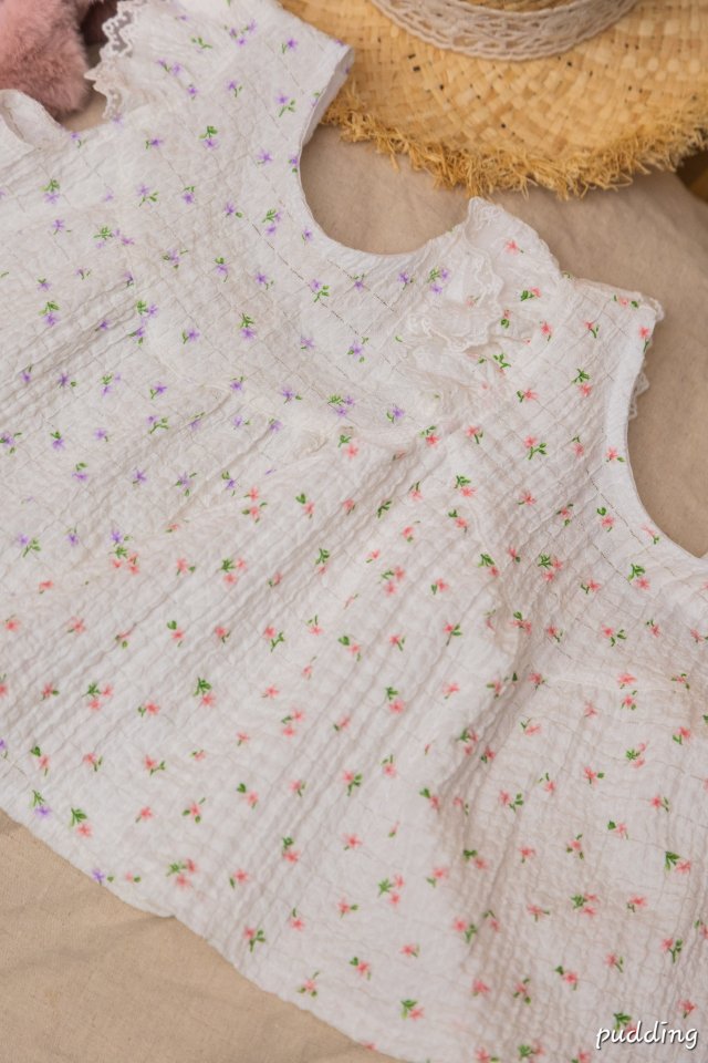 Pudding - Korean Children Fashion - #childofig - Tiny Floral Set - 9