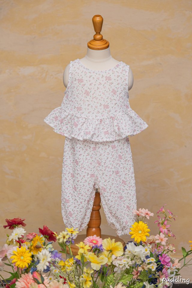 Pudding - Korean Children Fashion - #childrensboutique - Flower Set - 9