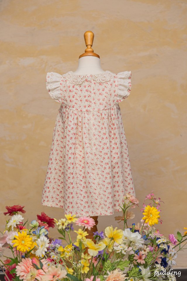 Pudding - Korean Children Fashion - #childrensboutique - Frill Printed One-piece - 5