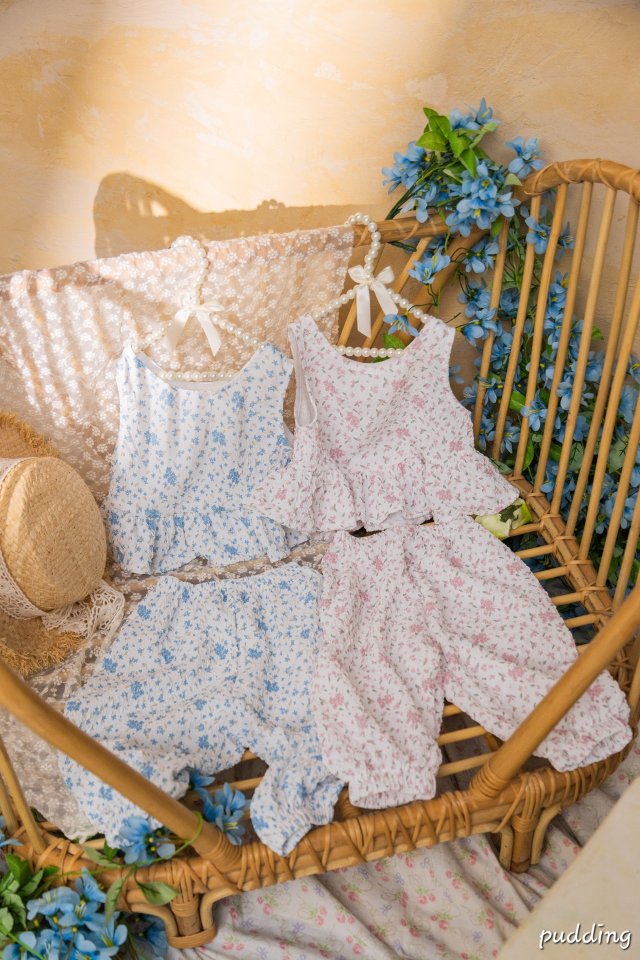 Pudding - Korean Children Fashion - #kidzfashiontrend - Flower Set