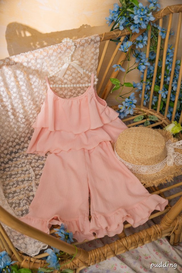 Pudding - Korean Children Fashion - #prettylittlegirls - Frill Set - 8