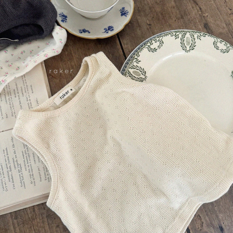 Raker - Korean Children Fashion - #childofig - Ive Ribbed Sleeveless - 2