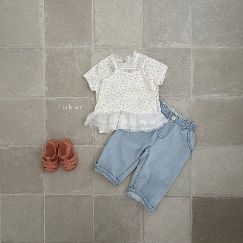 Raker - Korean Children Fashion - #kidsstore - Rosa Mesh Strap Sleeveless - 7
