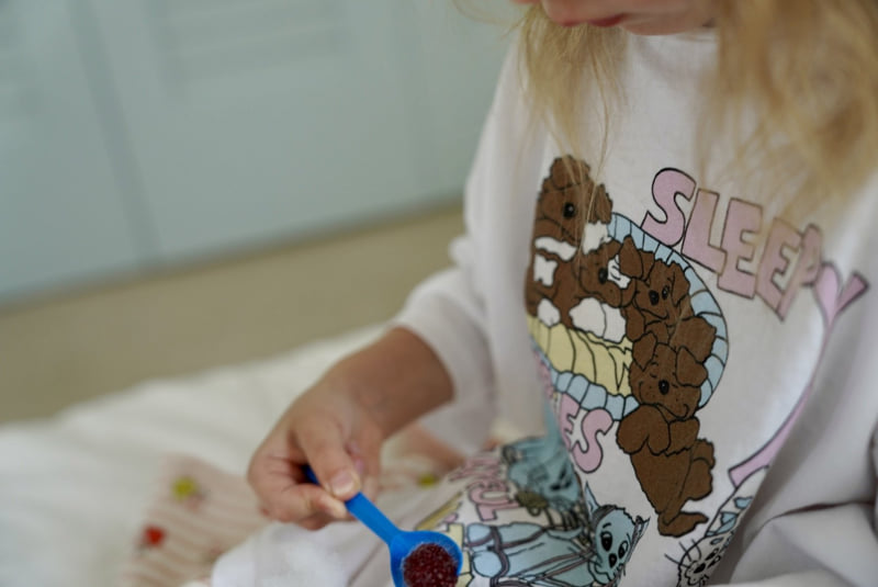 Ramijini - Korean Children Fashion - #minifashionista - Sleepy Cat Tee - 4