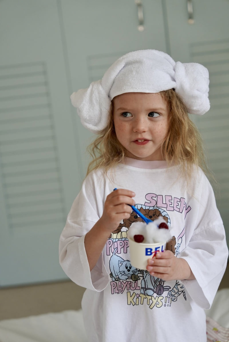 Ramijini - Korean Children Fashion - #toddlerclothing - Sleepy Cat Tee - 6