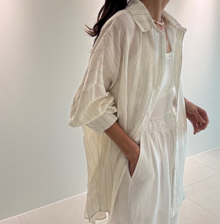 Ripple - Korean Women Fashion - #womensfashion - Virtue Linen Shirt - 4