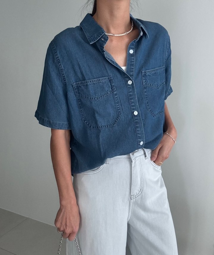 Ripple - Korean Women Fashion - #momslook - Double Pocket Shirt - 6