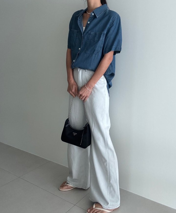 Ripple - Korean Women Fashion - #momslook - Double Pocket Shirt - 8
