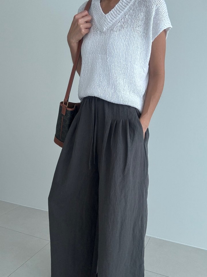 Ripple - Korean Women Fashion - #restrostyle - Pop Pintuck Pants - 6