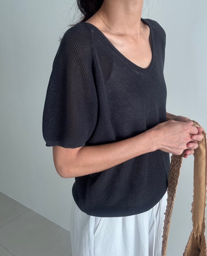 Ripple - Korean Women Fashion - #restrostyle - Joy Knit Top - 2