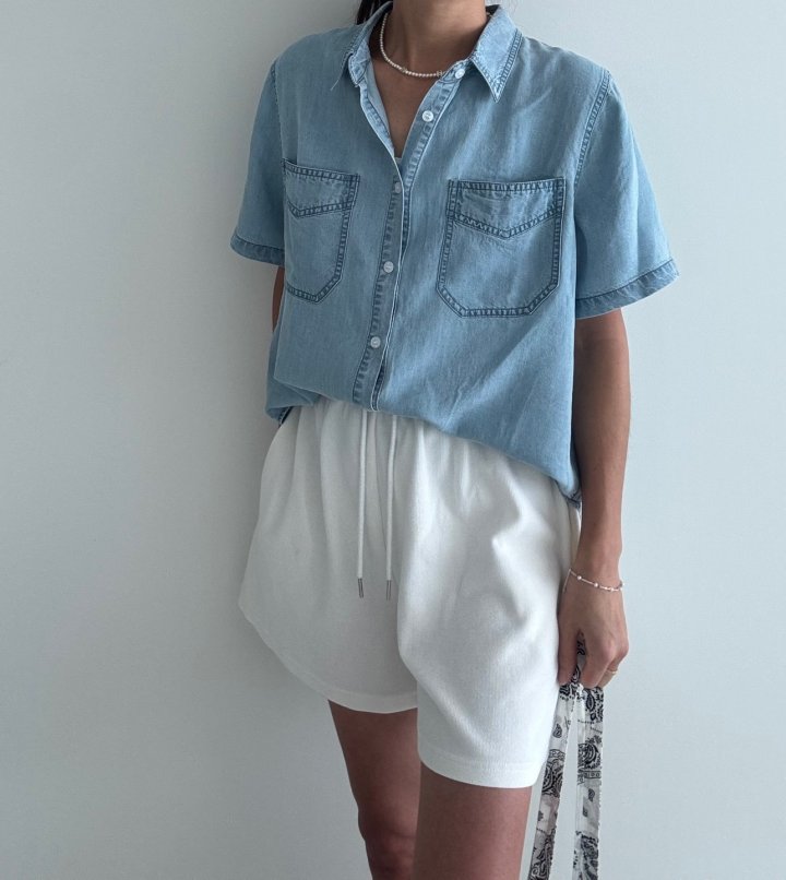 Ripple - Korean Women Fashion - #shopsmall - Double Pocket Shirt