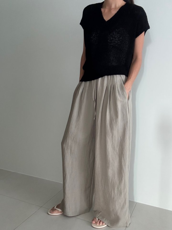Ripple - Korean Women Fashion - #vintageinspired - Pop Pintuck Pants - 3