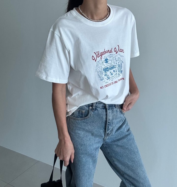 Ripple - Korean Women Fashion - #vintagekidsstyle - Vent Boxy Tee - 2