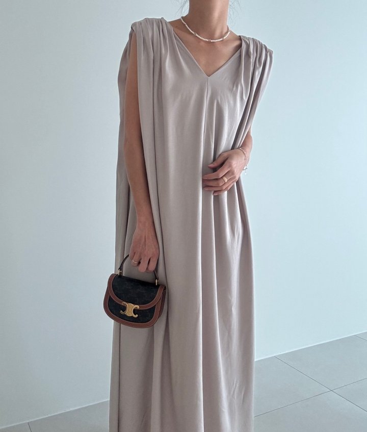 Ripple - Korean Women Fashion - #womensfashion - Month Shirring One-piece - 3