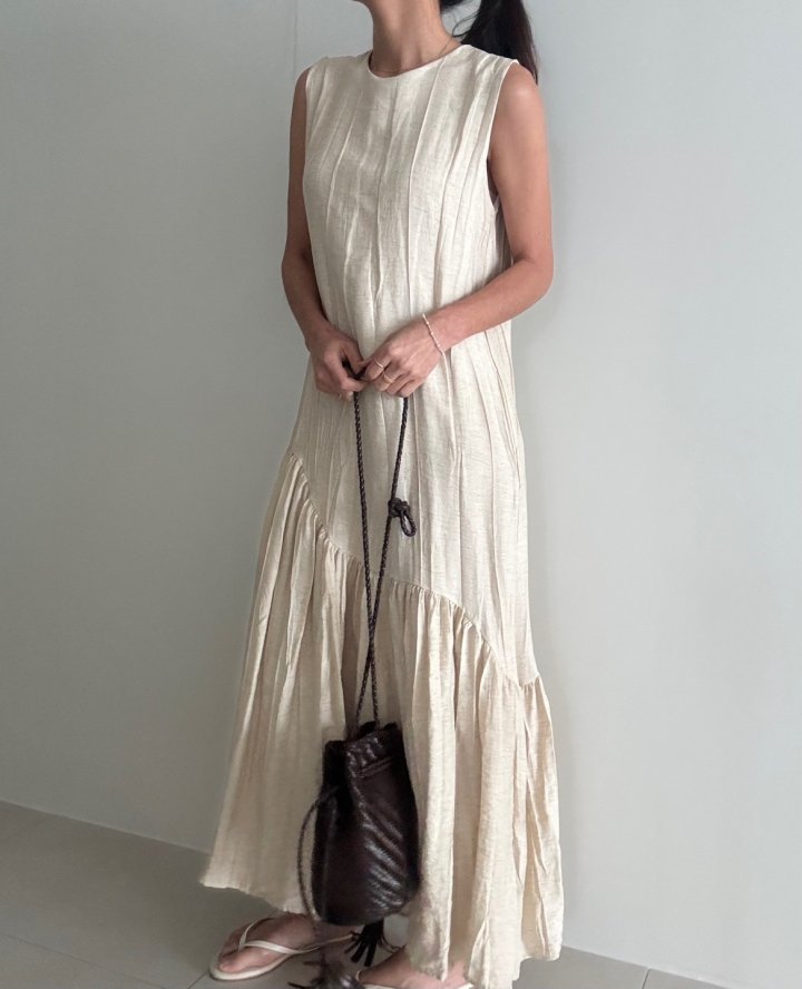 Ripple - Korean Women Fashion - #momslook - Miel Linen One-piece - 4