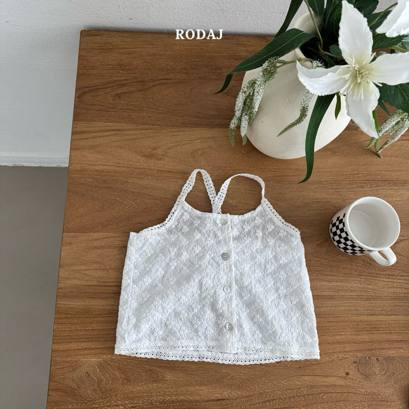 Roda J - Korean Children Fashion - #designkidswear - Button Lace Sleeveless - 3