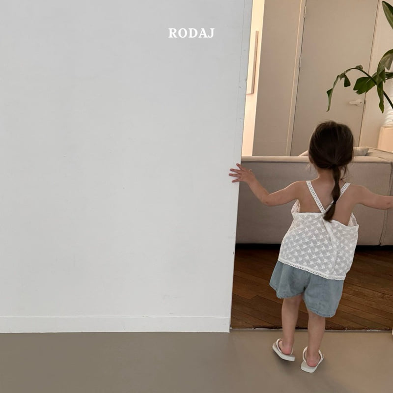 Roda J - Korean Children Fashion - #kidsshorts - Button Lace Sleeveless - 6