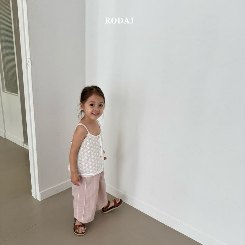 Roda J - Korean Children Fashion - #kidzfashiontrend - Button Lace Sleeveless - 8