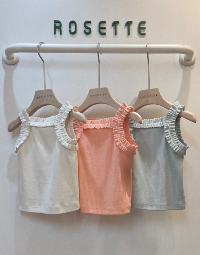 Rosette - Korean Children Fashion - #kidzfashiontrend - Whipping Sleeveless Tee - 2