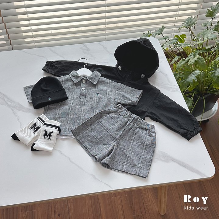 Roy - Korean Children Fashion - #childofig - Toy Natural Check Set - 3