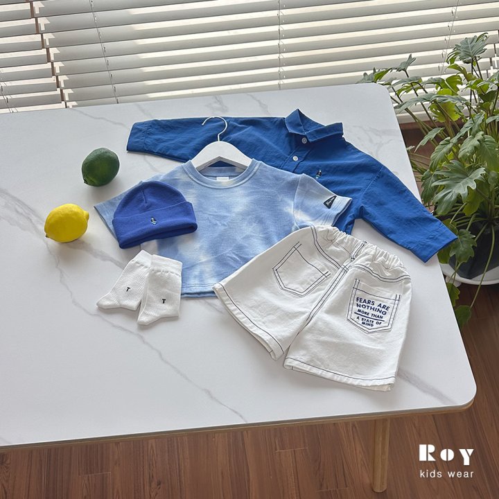 Roy - Korean Children Fashion - #childrensboutique - Mind Embroidered Shorts - 8
