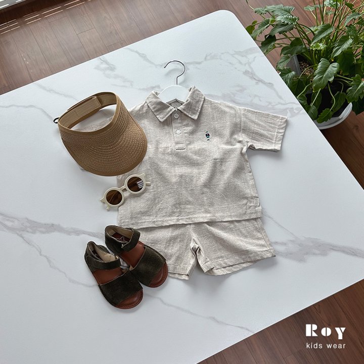 Roy - Korean Children Fashion - #designkidswear - Toy Natural Check Set - 5