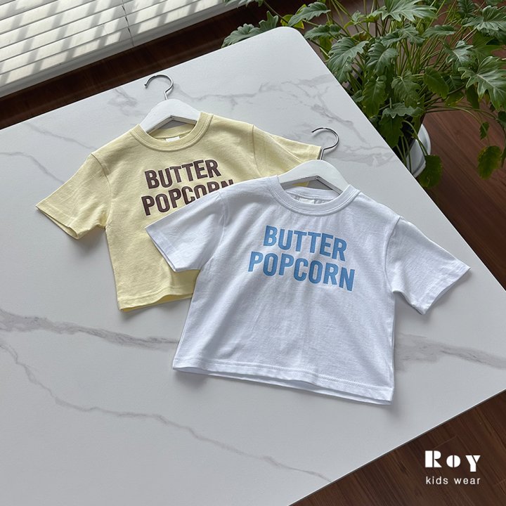 Roy - Korean Children Fashion - #childrensboutique - Butter Popcorn Tee - 4