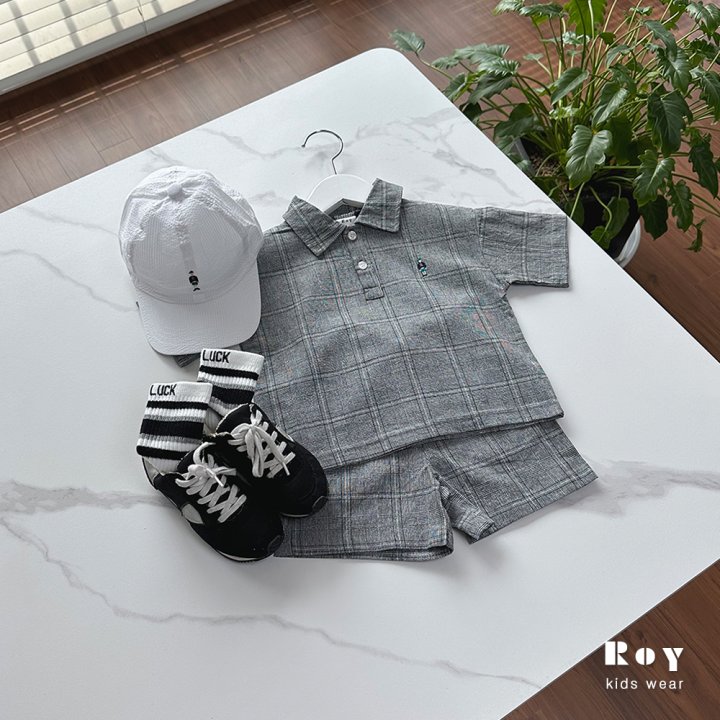 Roy - Korean Children Fashion - #discoveringself - Toy Natural Check Set - 6