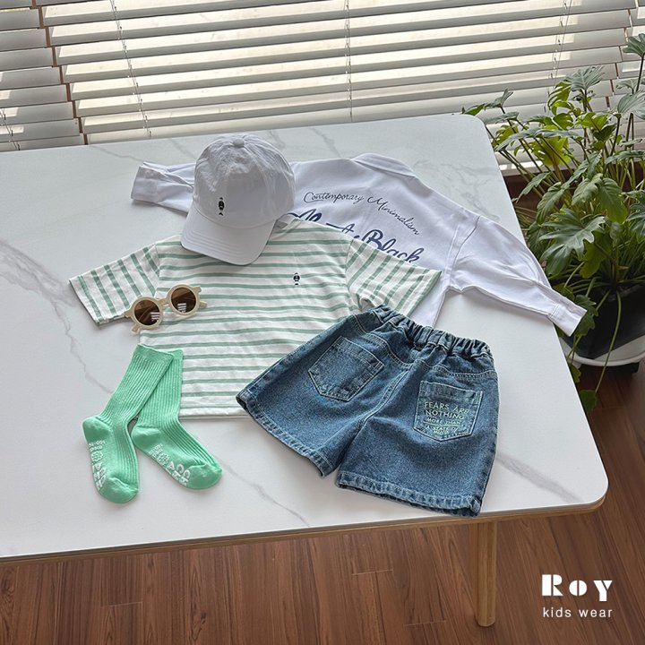 Roy - Korean Children Fashion - #fashionkids - Mind Embroidered Shorts - 11